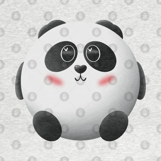 Cute Chubby Panda by TeeLisa